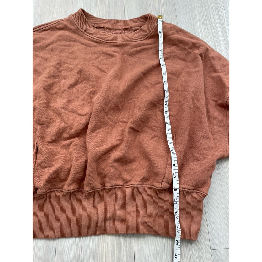 Aerie Burnt Orange Crewneck Sweatshirt Size XL Women's Autumn Casual Lounge - Picture 5 of 5